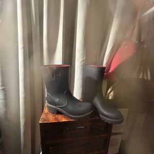 Black Leather Men's Boots